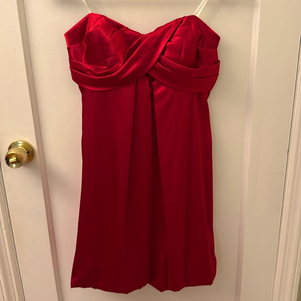 Xscape Red Peplum Dress - Size 8 - New with tags